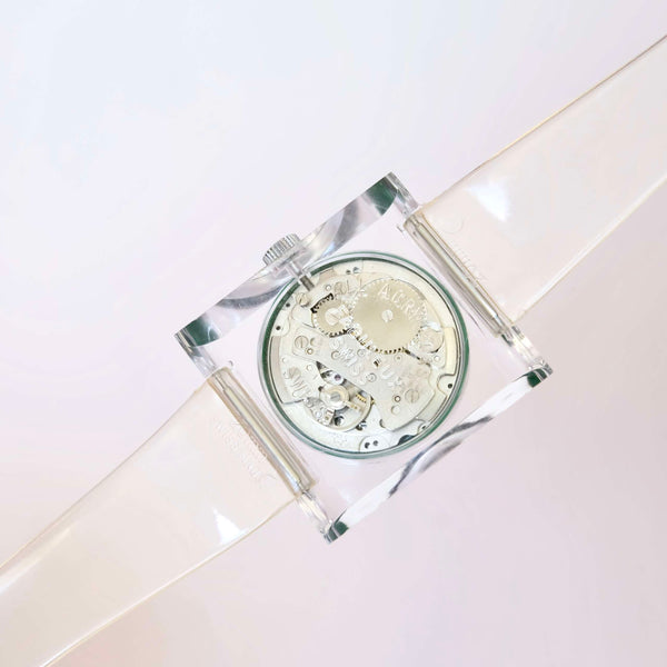 Montre numérique mécanique à guichet vintage