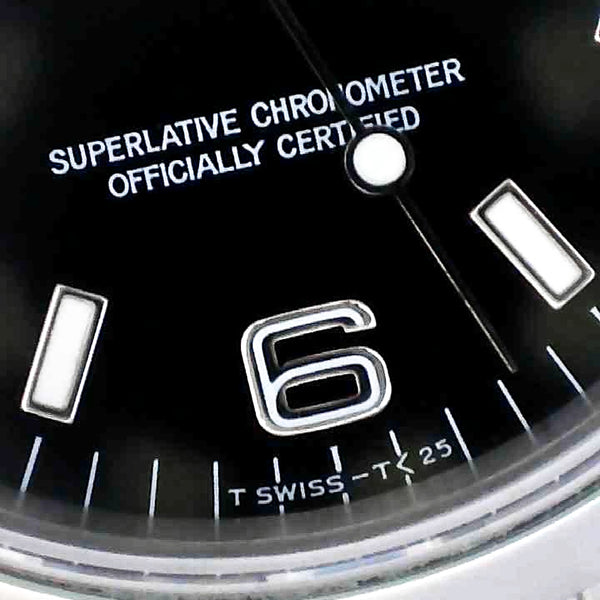 Rolex T SWISS - T < 25 Explorer cadran Tritium
