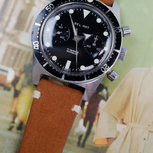 Bel Art skin diver chronograph glossy dial vintage 1970 tritium