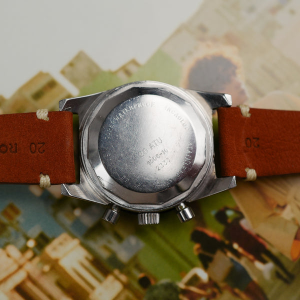 Bel Art skin diver chronograph glossy dial vintage 1970 tritium