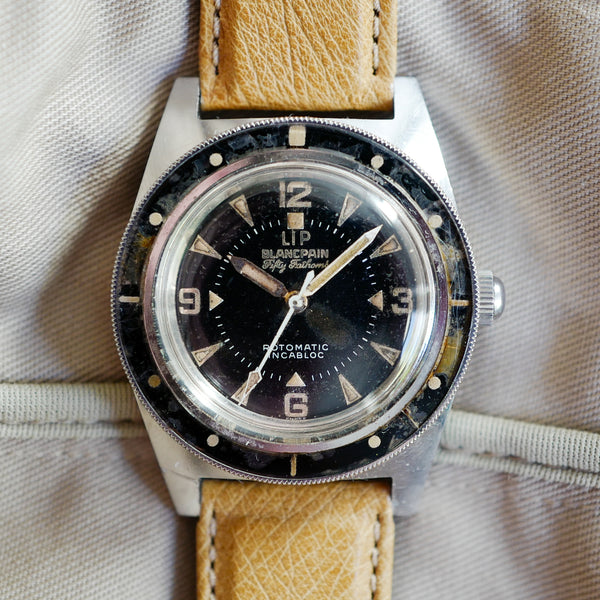 blancpain lip 50 fathoms vintage tritium