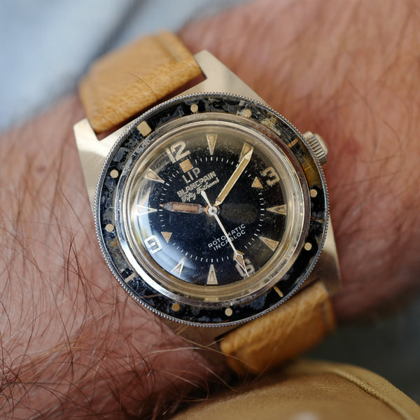 blancpain lip fifty fathoms vintage skin diver vintage