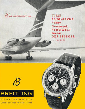 Breitling aviation publicité ancienne 806 Navitimer