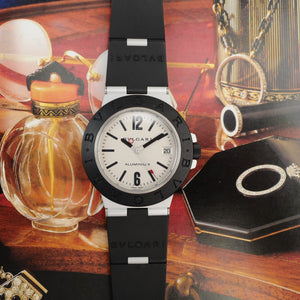 Cadran blanc de la BVLGARI Aluminium 38 mm