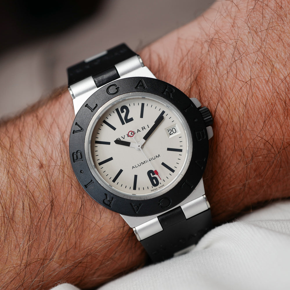 BVLGARI Aluminium automatique vintage vue de face