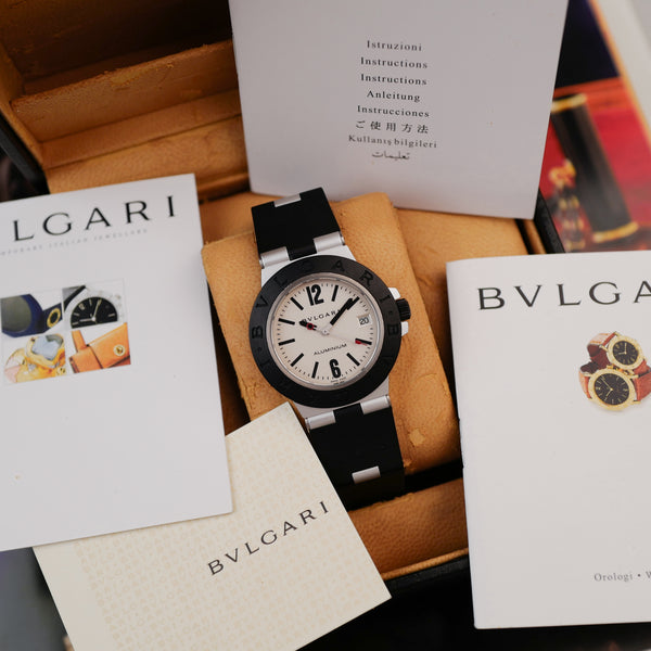 BVLGARI Aluminium avec documentation et écrin