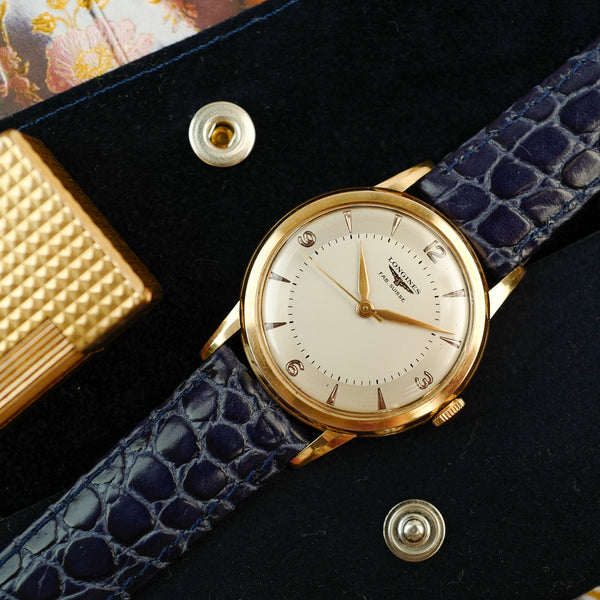 cafe noir les montre horloger marseille longines-fab-suisse-or-18k-1955