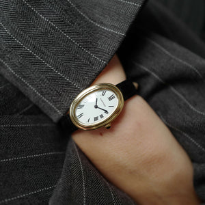 Café noir les montres Cartier baignoire double rang mécanique Paris 1980