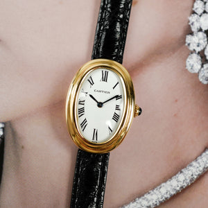 Café noir les montres Cartier baignoire double rang mécanique Paris 1980