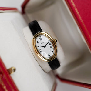 Café noir les montres Cartier baignoire double rang mécanique Paris 1980