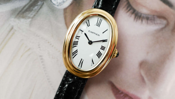 Café noir les montres Cartier baignoire double rang mécanique Paris 1980