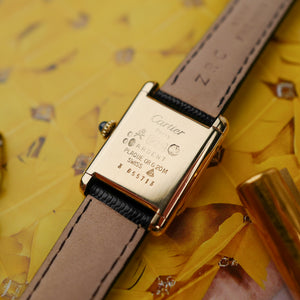 cafe noir les montres cartier tank must vintage petit modèle cadran creme
