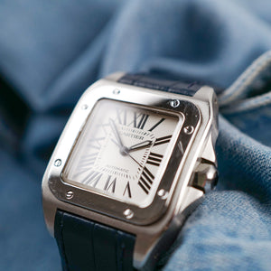 CARTIER Santos 100 (2005) FULL SET, réf. 2878
