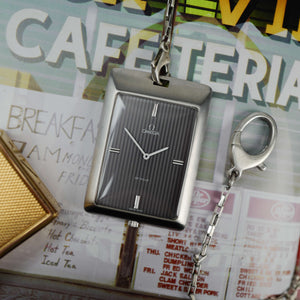 cafe noir les montres horloger marseille montre de poche de ville mécanique manuelle chaine argent cadran gris 111 1738