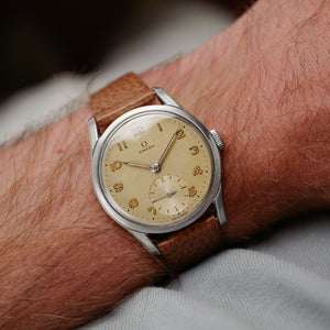 cafe noir les montres horloger marseille omega oversize turler zurich vintage tritium militaire 1952