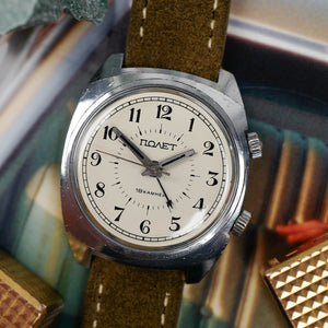 cafe noir les montres horloger reparations marseille aix soviétique Montre Poljot vintage Raketa signal alarme