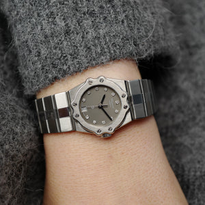 Café noir montre vintage Marseille horloger Chopard St Moritz femme 8026 1991