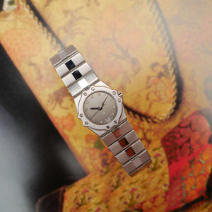 Café noir montre vintage Marseille horloger Chopard St Moritz femme 8026 1991