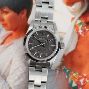 Café noir montre vintage Marseille horloger mini mini Oyster