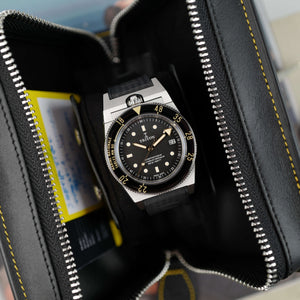 Café noir montre vintage Marseille horloger Triton Subphotique Marine nationale plongeur démineur