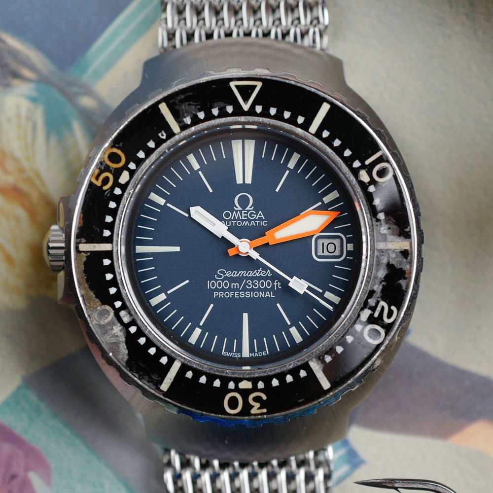 Café noir montres achat vente Marseille Omega réf 166 093 Seamaster 1000 Ploprof vintage 1970
