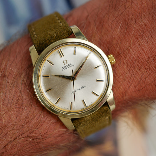 Café noir montres achat vente Marseille Omega Seamaster dorée 165011 1963 automatique