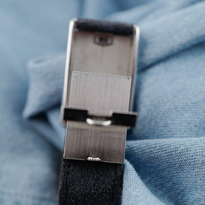 cafe noir montres cartier tank basculante mécanique grand modèle déployante ref 2390