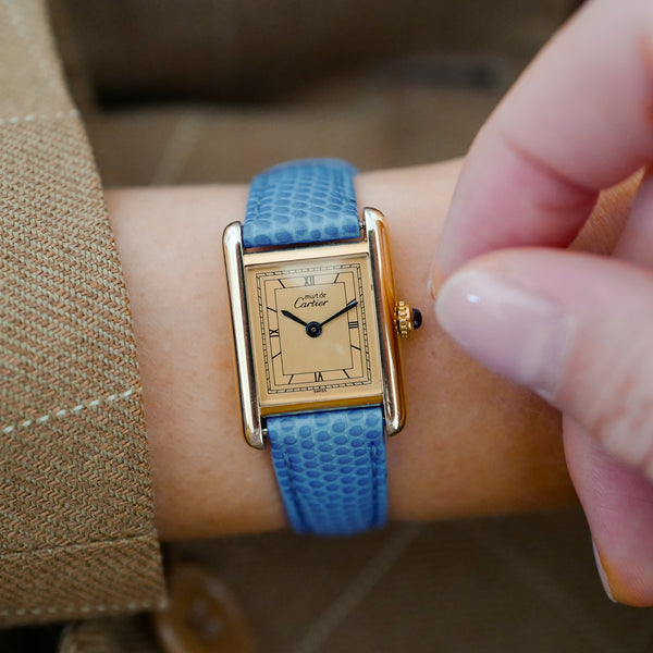 CARTIER Tank Quartz Sector Dial "Collection Must"  pour femme  (vintage 1990's)
