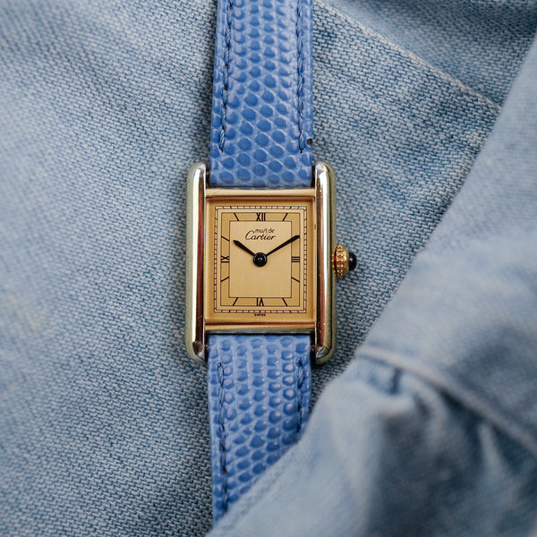 CARTIER Tank Quartz Sector Dial "Collection Must"  pour femme  (vintage 1990's)