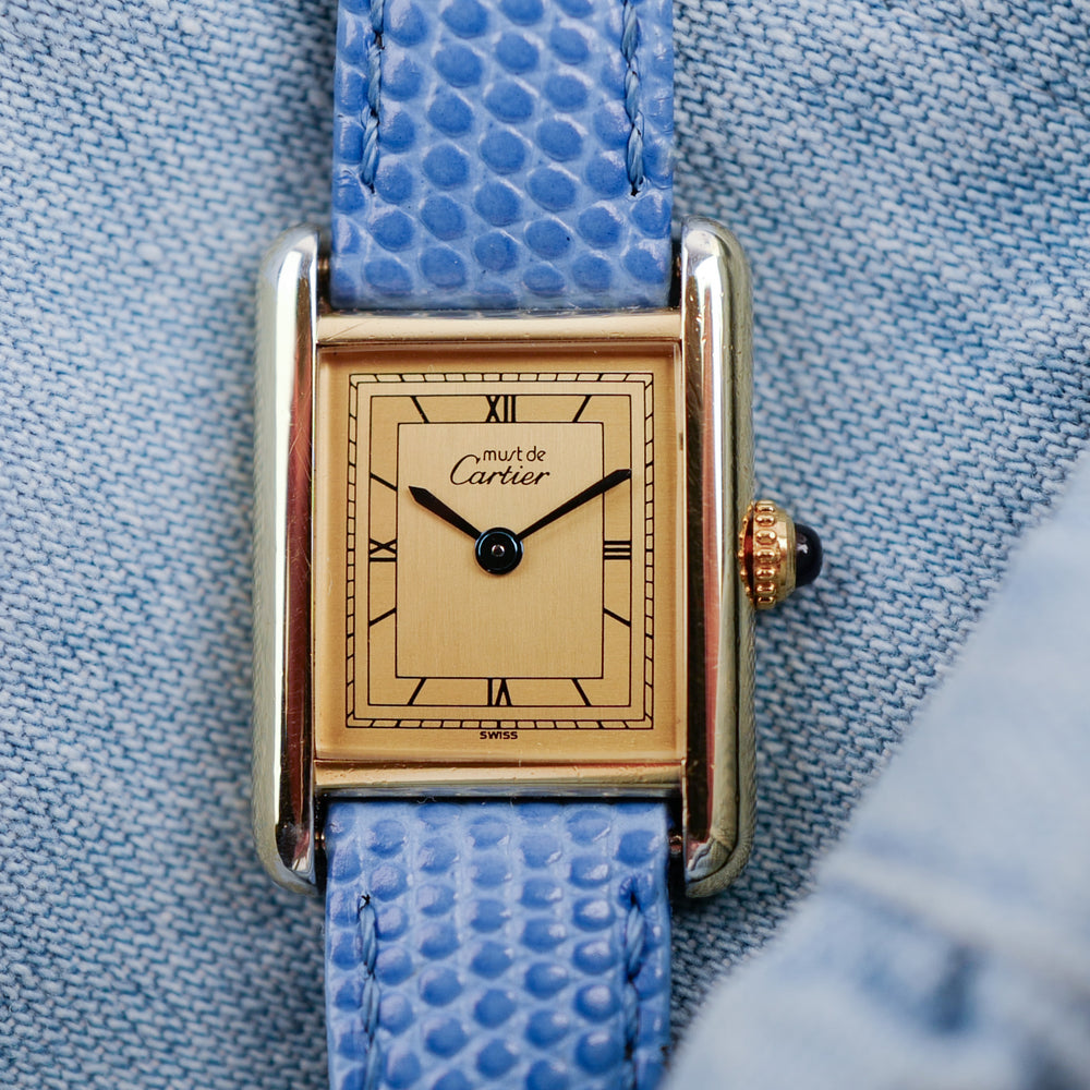 CARTIER Tank Quartz Sector Dial "Collection Must"  pour femme  (vintage 1990's)