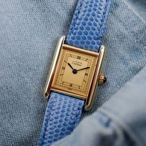 CARTIER Tank Quartz Sector Dial "Collection Must"  pour femme  (vintage 1990's)