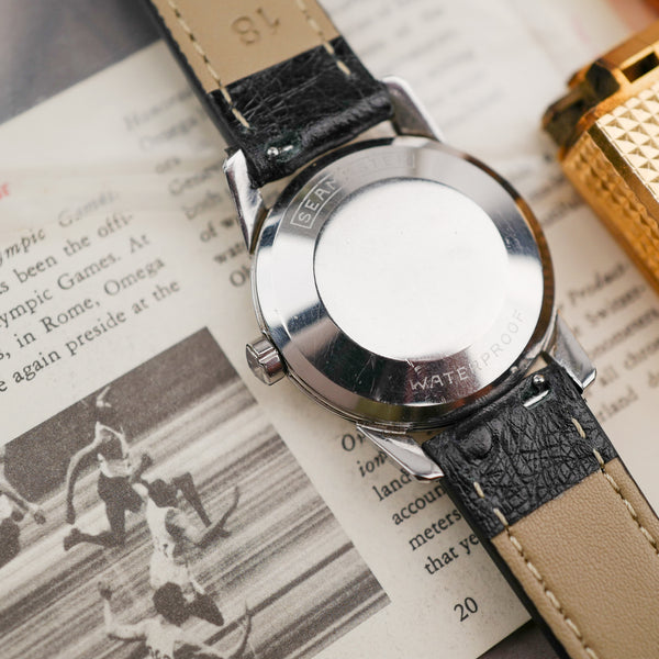 Café noir montres horloger Marseille Omega Automatic Seamaster Omega CK 2846 vintage 1960 papiers