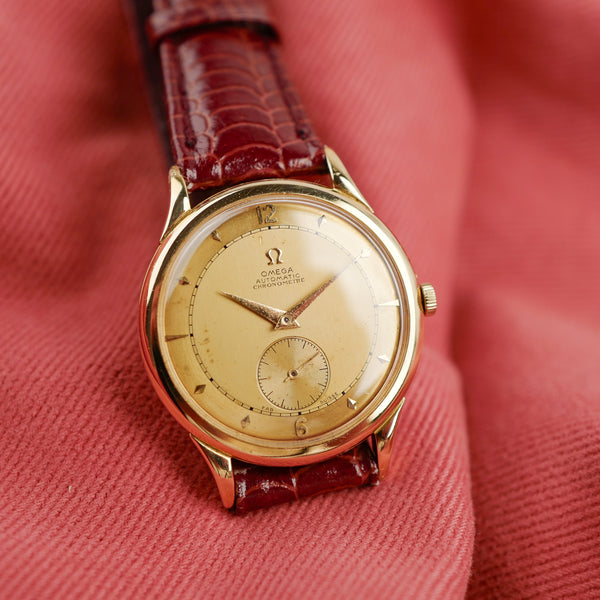 cafe noir montres horloger marseille omega centenary 30.10 bumper or massif 1948