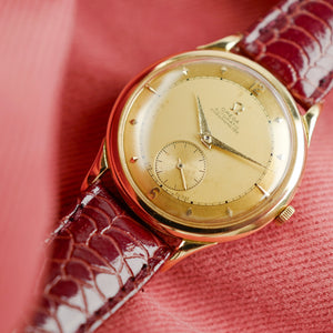 cafe noir montres horloger marseille omega centenary 30.10 bumper or massif 1948