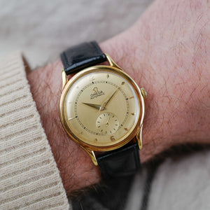 cafe noir montres horloger marseille omega centenary 30.10 or massif boite papier 1948_1
