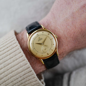 cafe noir montres horloger marseille omega centenary 30.10 or massif boite papier 1948_1