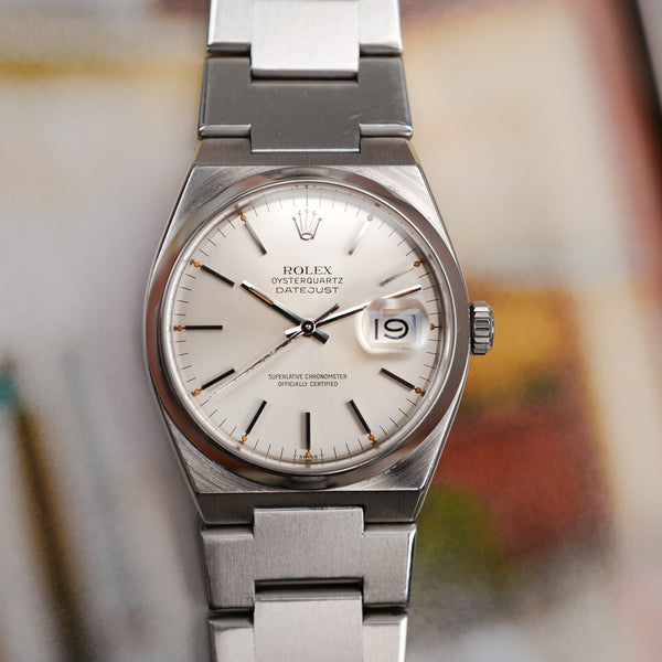 cafe noir montres horloger marseille rolex-datejust-oysterquartz-17000-cadran-blanc