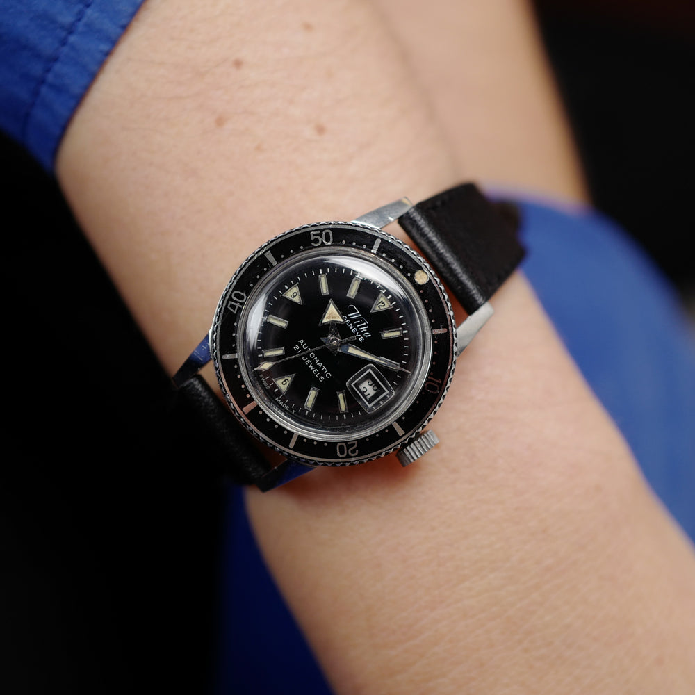 cafe noir montres horloger marseille wilka-mini-submariner-vintage-1970-automatique-plongeuse-femme
