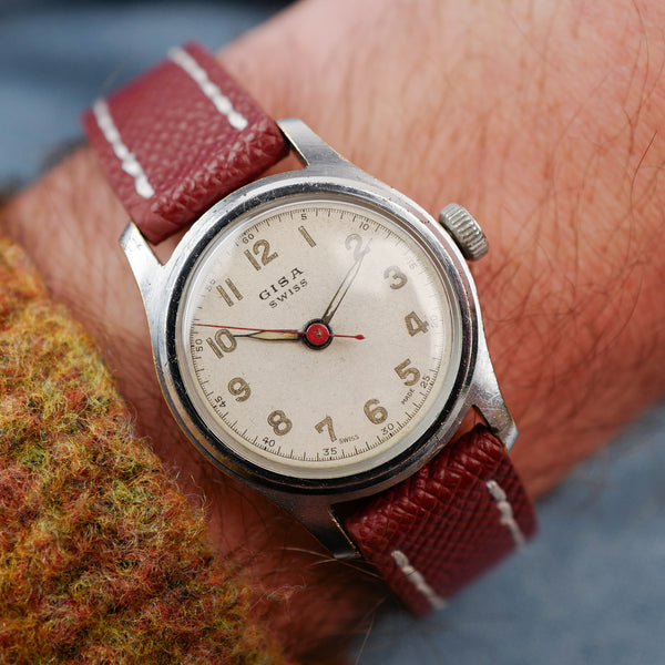 cafe noir montres horlogerie marseille gisa montre militaire vintage mécanique_2