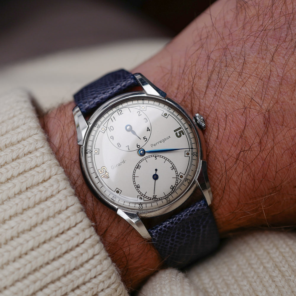 Café noir montres vintage Girard Perregaux régulateur vintage 1950_6