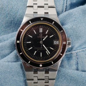 cafe noir montres vintage horloger marseille OMEGA Seamaster 120 396.0900 Jacques Mayol_1