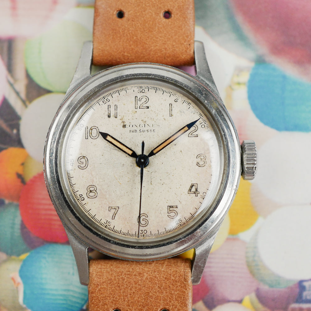 cafe noir montres vintage horloger marseille longines fab suisse ref 5774 marine nationale