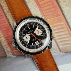 Café noir montres vintage Marseille horloger Breitling Chronomat pizza calibre 11 vintage 1970