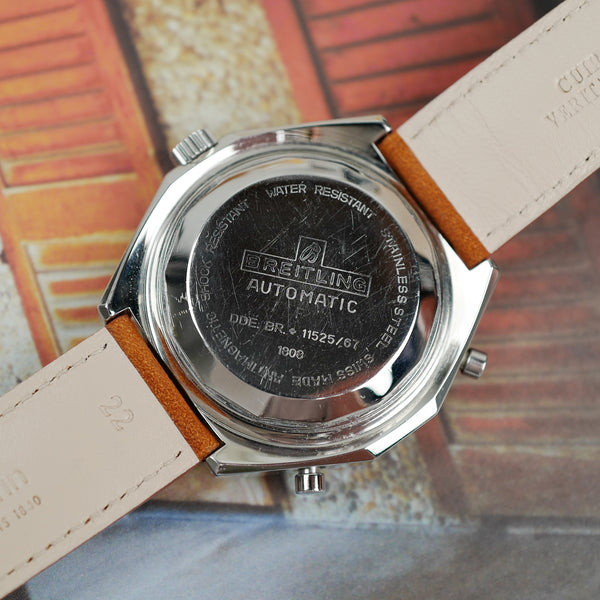 Café noir montres vintage Marseille horloger Breitling Chronomat pizza calibre 11 vintage 1970