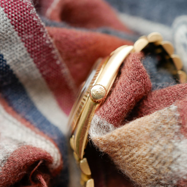 cafe noir montres vintage rolex datejust 1601 bracelet or jaune massif 18k bracelet president 1956_5