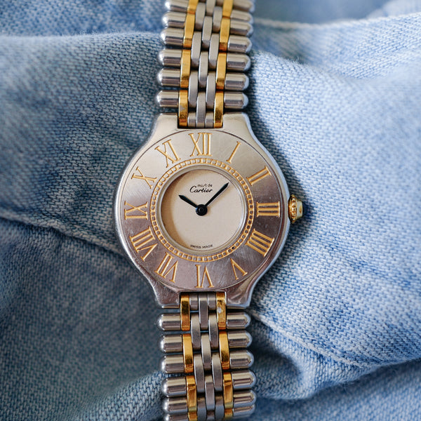 Cartier Must 21 or acier