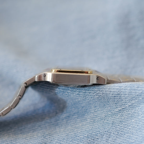 Cartier Santos ancienne pour femme or et acier