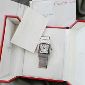 Cartier Santos homme vintage boite papiers entretien complet