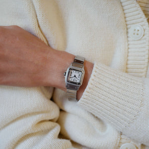 Cartier Santos mini automatique femme acier