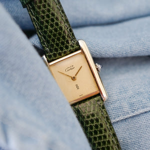 Cartier Tank dorée vintage
